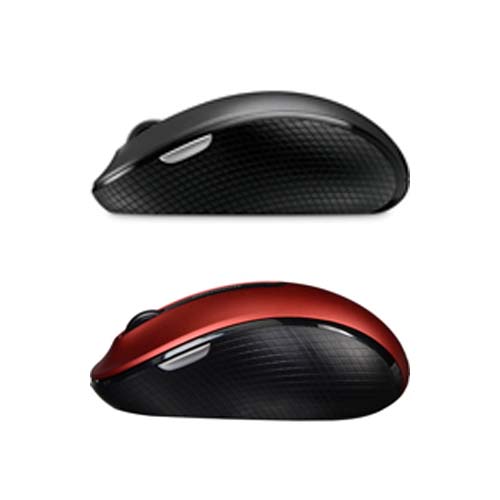 Microsoft 4000 Mouse Black + Microsoft Wireless Mobile Mouse 4000 - Wireless Mice - 4-way Scrolling and 4 Customizable Buttons - 2.40 GHz - Up to 10 Months Battery Life - 1000 dpi