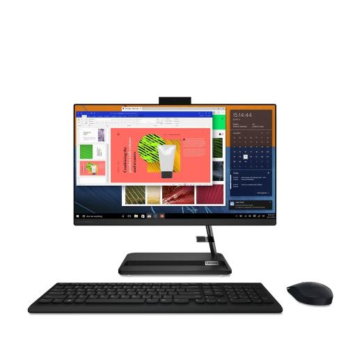 Lenovo 21.5" IdeaCentre AIO 3 All-in-One Desktop Computer Intel Pentium Gold 7505 4 GB RAM 1 TB HDD Black - Full HD 1920 x 1080 - Intel Chip - Intel UHD Graphics - In-plane Switching (IPS) Technology - Calliope Wireless Keyboard & Mouse