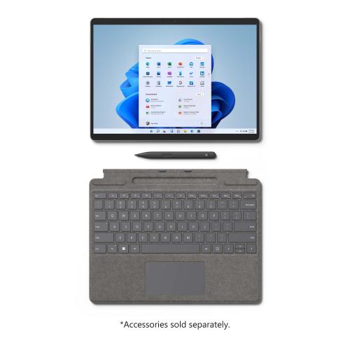 Microsoft Surface Pro 8 13" Tablet Intel Core I5 1135G7 8GB RAM 128GB SSD Platinum + Microsoft Ocean Plastic Wireless Scroll Mouse Seashell 