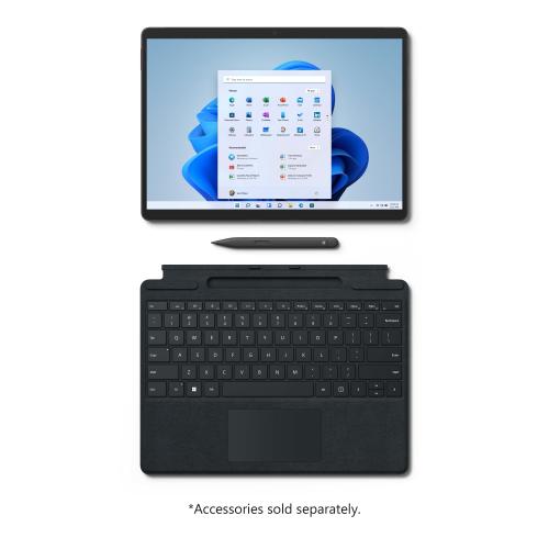 Microsoft Surface Pro 8 13" Tablet Intel Core I5 1135G7 8GB RAM 512GB SSD Graphite + Microsoft Ocean Plastic Wireless Scroll Mouse Seashell 