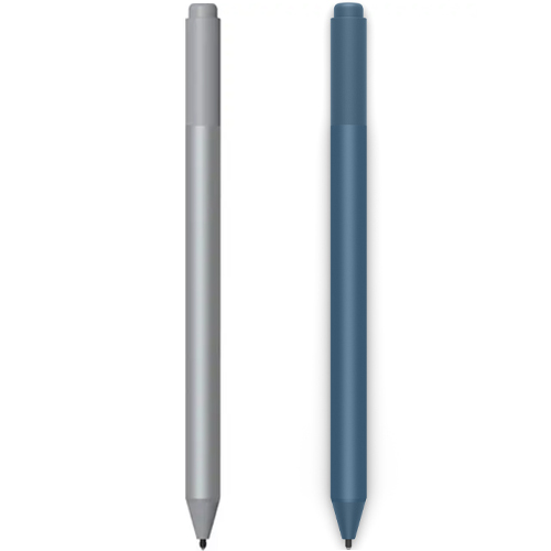 Microsoft Surface Pen Platinum + Microsoft Surface Pen Ice Blue - Bluetooth 4.0 - 4,096 pressure points - Tilt support - Rubber eraser - Writes like pen on paper