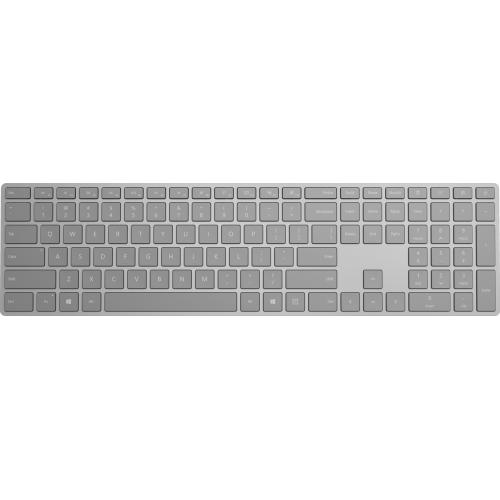 Microsoft Surface Keyboard Gray   Wireless   Bluetooth   Compatible W/ Smartphone   QWERTY Key Layout   Sleek & Simple Design 