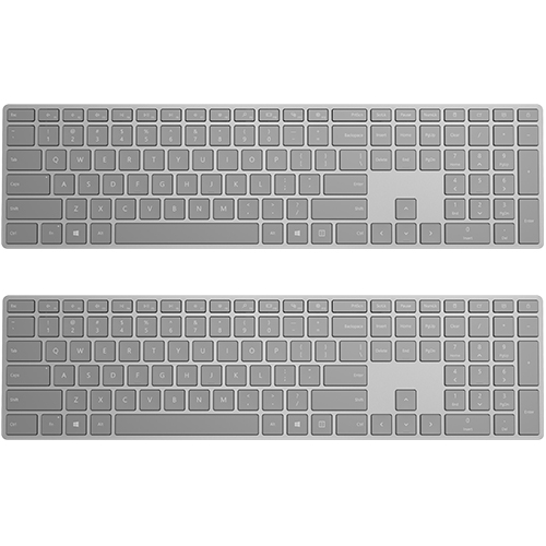 Microsoft Surface Keyboard Gray - Wireless - Bluetooth - Compatible w/ Smartphone - QWERTY Key layout - Sleek & simple design