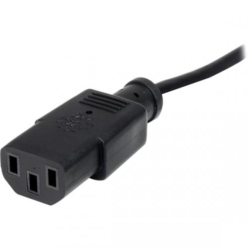 Open Box: StarTech.com 6ft (1.8m) Heavy Duty Power Cord, NEMA 5 15P To C13 AC Power Cord, 15A 125V, 14AWG, Replacement Computer Power Cord, Monitor Power Cable, PC Power Supply Cable, UL Listed (PXT101146) 