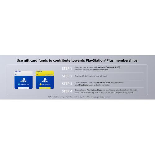 $55 PlayStation Plus Store Gift Card (Digital Download)   Digital Code Delivered Via Email   Non Returnable & Non  Refundable 