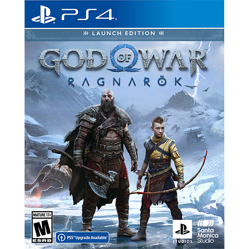 God Of War Ragnarok Launch Edition PS4   PlayStation 4   Action/Adventure Game   Rated M (Mature 17+)   1 Player Supported   Releases 11/9/2022 