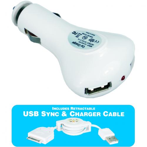 Open Box: 2 PORT 2.1 AMP USB CAR CHARGER IPOD/IPHONE/IPAD/IPAD2 