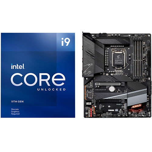 Intel Core i9-11900KF Unlocked Desktop Processor + Gigabyte Z590 AORUS ELITE AX Ultra Durable Desktop Motherboard