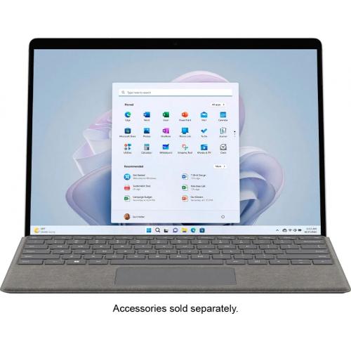 Microsoft Surface Pro 9 13" Tablet Intel Core I7 1255U 16GB RAM 256GB SSD Platinum   12th Gen I7 1255U Deca Core   2880 X 1920 PixelSense Flow Display   Up To 120 Hz Refresh Rate   Windows 11 Home   Up To 15.5 Hr Battery Life 