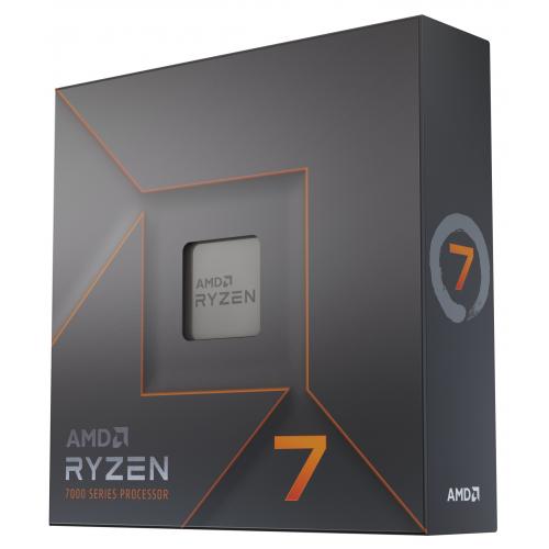 AMD Ryzen 7 7700X 8 Core 16 Thread Desktop Processor   8 Cores & 16 Threads   4.5GHz  5.4GHz CPU Speed   40MB Total Cache   PCIe 4.0 Ready   Cooler Not Included 