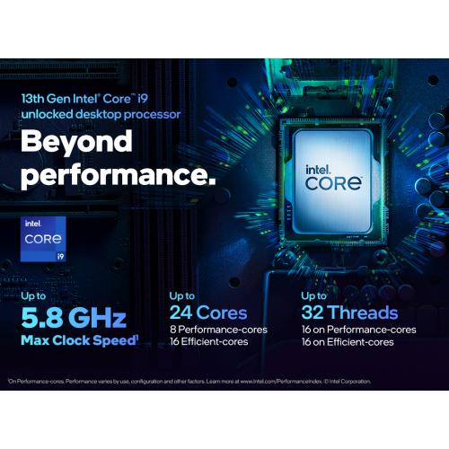 Intel Core I9 13900KF Unlocked Desktop Processor   24 Cores (8P+16E) & 32 Threads   5.80 GHz Overclocking Speed   36 M Cache   Socket LGA1700   Intel 600/700 Chipset Compatible 