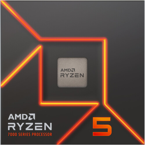 AMD Ryzen 5 7600X 6-core 12-thread Desktop Processor - 6 cores & 12 threads - 4.7GHz- 5.3GHz CPU Speed - 38MB Total Cache - PCIe 4.0 Ready - Cooler not included