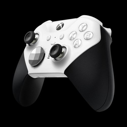 Xbox Elite Wireless Controller Series 2 Core White   Wireless Connectivity   Wrap Around Rubberized Grip   40 Hours Of Rechargeable Battery Life   3 Custom Profiles   Adjustable Tension Thumbsticks 