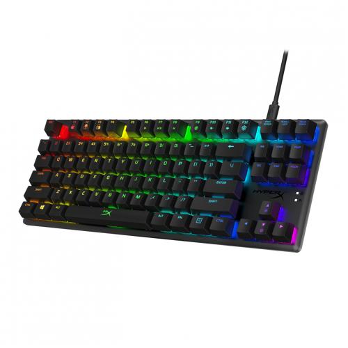 HyperX Alloy Origins Core Tenkeyless Linear Switch Mechanical Gaming Keyboard   Tenkeyless With Detachable Cable   RGB Backlighting   Customizable With NGENUITY Software   Three Adjustable Keyboard Angles   HyperX Red Linear Key Switches 
