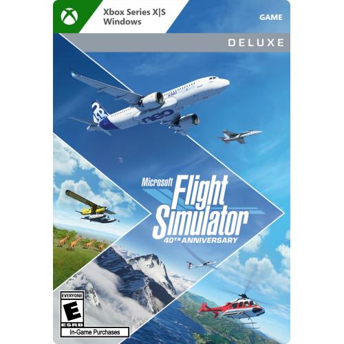 Microsoft Flight Simulator 40th Anniversary Deluxe Edition (Digital Download) - Windows & Xbox Series X|S - Simulation - Rated E (For Everyone)