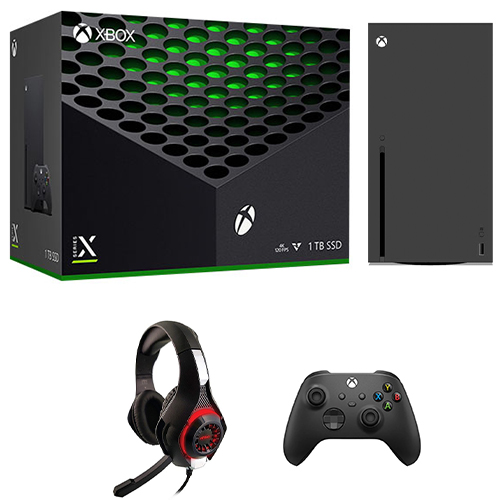 Xbox Series S 1TB SSD Console Carbon Black + Xbox Wired Stereo Headset