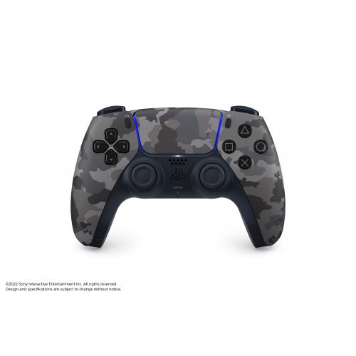 PlayStation 5 DualSense Wireless Controller Gray Camouflage - Compatible w/ PlayStation 5 - Built-in microphone & 3.5mm jack - Feat. haptic feedback & adaptive triggers - Charge & Play via USB Type-C - Features new Create Button