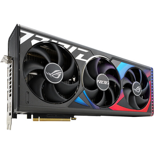 Asus ROG Strix GeForce RTX 4080 16GB GDDR6X Gaming Graphics Card   OpenGL 4.6 Supported   HDCP Supported   Asus Aura Synce Included   2505 MHz Boost Clock Speed   16 GB GDDR6X Memory Interface 