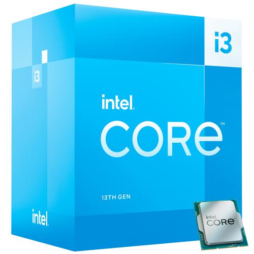 Intel Core I3 13100 Desktop Processor   4 Cores (4E+0P) & 8 Threads   Up To 4.50 GHz Turbo Speed   PCIe 5.0 & 4.0 Support   Intel UHD Graphics 730   Intel Laminar RM1 Cooler Included 