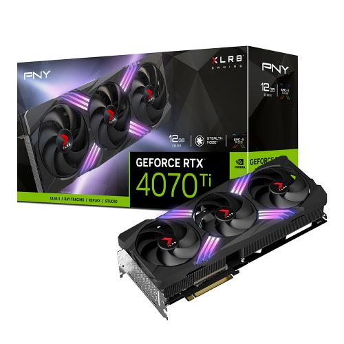 PNY GeForce RTX 4070 Ti 12GB XLR8 Gaming VERTO EPIC-X RGB Triple Fan Graphics Card DLSS 3 - Powered by NVIDIA DLSS 3 - NVIDIA Ada Lovelace - 12GB GDDR6X - PCI Express 4.0 interface - NVIDIA GeForce Experience