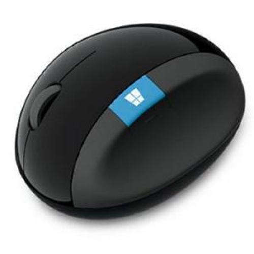 Open Box: Microsoft Sculpt Ergonomic Mouse - Wireless - Ergonomic Design - Thumb Scoop - Four-way Scrolling - 7 Buttons - Black
