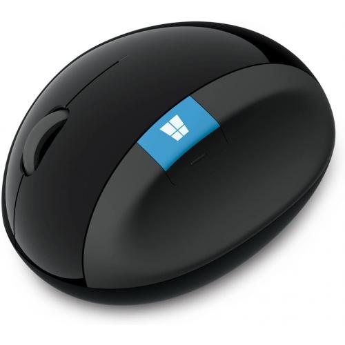 Open Box: Microsoft Sculpt Ergonomic Mouse   Wireless   Ergonomic Design   Thumb Scoop   Four Way Scrolling   7 Buttons   Black 