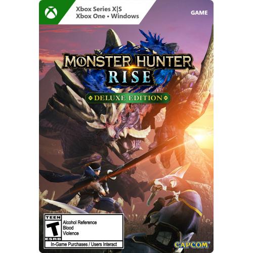Monster Hunter Rise: Deluxe Edition (Digital Download) - For Xbox One, Xbox Series S, Xbox Series X, and Windows - Rated T (Teen) - Action & Adventure