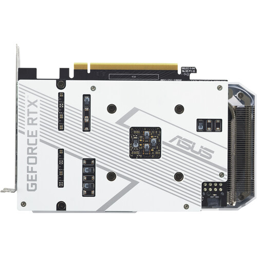 ASUS Dual GeForce RTX 3060 Ti White OC Edition 8GB Gaming Graphics Card   NVIDIA Ampere Streaming Multiprocessors   2nd Generation RT Cores   3rd Generation Tensor Cores   Axial Tech Fan Design   1710 MHz Overclock Speed 