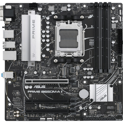 ASUS PRIME B650M-A II-CSM Desktop Motherboard - AMD B560 Chipset - 128 GB DDR5 - AMD Ryzen 7000 Series Supported - 4 DIMM Slots - AMD Socket AM5