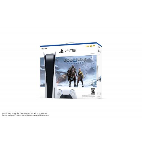 Console Playstation 5 + God of War Ragnarök, 825GB, White, Com 1