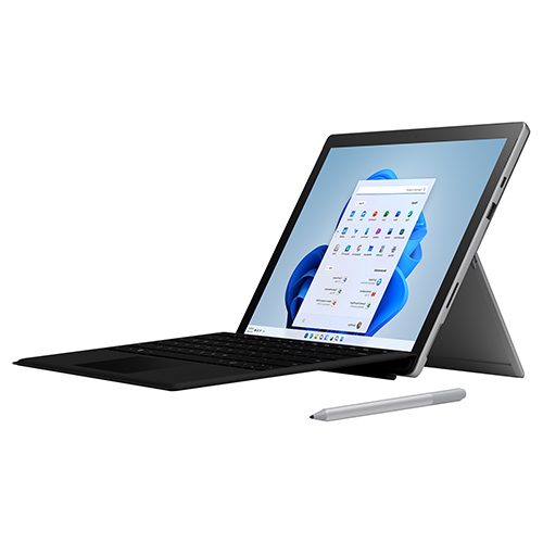 Microsoft Surface Pro 7+ Bundle 12.3" LCD Touch Screen Intel Core I5 8GB RAM 128GB SSD Platinum With Black Surface Type Cover And Surface Pen Platinum 