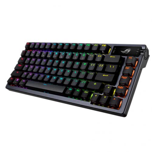 ASUS ROG Azoth M701 NXBN Gaming Keyboard   Tri Mode Connectivity   2" OLED Display   100% Anti Ghosting & N Key Rollover   Windows & MacOS Compatible   All Macro Keys Programmable 