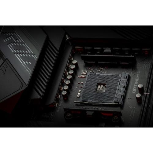 AMD Ryzen 7 5800X3D 8 Core 16 Thread Desktop Processor + Asus ROG Crosshair VIII Dark Hero Desktop Motherboard   8 Core And 16 Threads   3.4 GHz  4.5 GHz CPU Speed   96MB Total Cache   AMD 3D V Cache Technology   8 X SATA Interfaces 