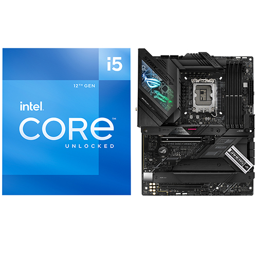 Intel Core i5-12600K Unlocked Desktop Processor + Asus ROG Strix Z690-F GAMING WIFI Desktop Motherboard - 10 Cores (6P+4E) & 16 Threads - Intel UHD Graphics 770 - 20 x PCI Express Lanes - Intel 600 Series Chipset - PCIe Gen 3.0, 4.0, & 5.0 Support