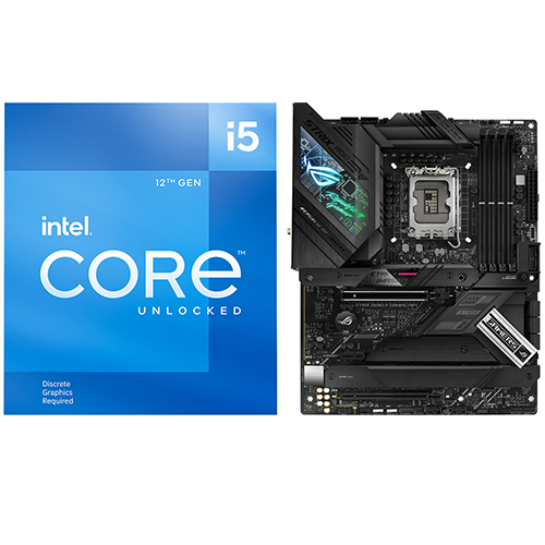 Intel Core i5-12600KF Unlocked Desktop Processor + Asus ROG Strix Z690-F GAMING WIFI Desktop Motherboard