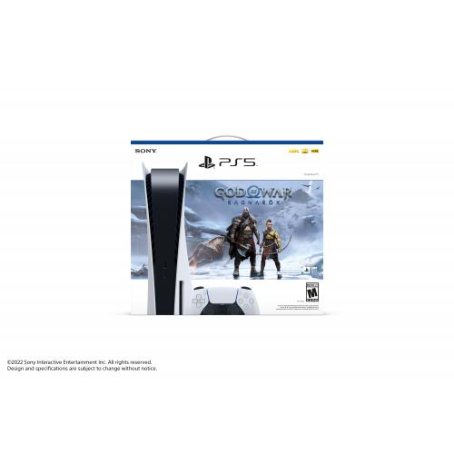 PlayStation 5 Console God Of War Ragnarok Bundle + GIGABYTE Aorus 1TB Solid State Drive   Includes PS5 Console & DualSense Controller   16GB RAM 825GB SSD   Custom Integrated I/O   Up To 120fps @ 120Hz Output   Tempest 3D AudioTech   5 Year Warranty 