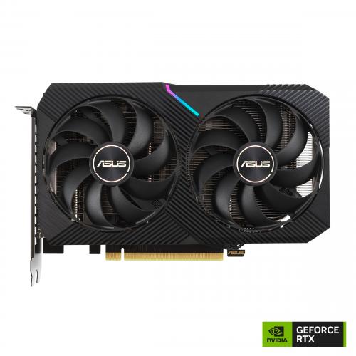ASUS Dual GeForce RTX 3060 8GB Graphics Card   NVIDIA Ampere Streaming Multiprocessors   2nd Generation RT Cores   3rd Generation Tensor Cores   8 GB GDDR6 Memory   1807 MHz OC Boost Clock 