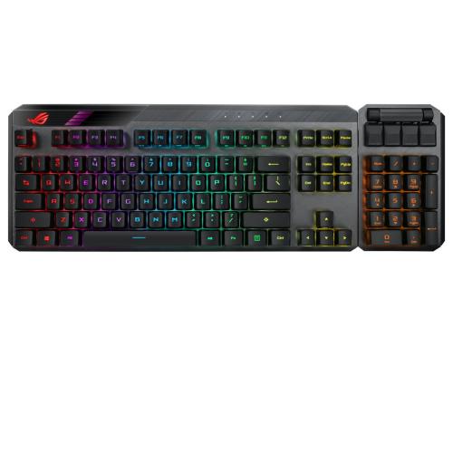 ASUS ROG Claymore MA02 Gaming Keyboard - Wired and Wireless Connectivity - Detachable NumPad - 1 ms Response Time - 1 Year Warranty