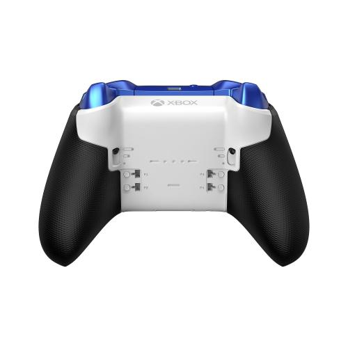Xbox Elite Wireless Controller Series 2 Core Blue   Wireless Connectivity   Wrap Around Rubberized Grip   40 Hours Of Rechargeable Battery Life   3 Custom Profiles   Adjustable Tension Thumbsticks 