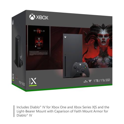 Xbox Series X Diablo IV Bundle   Includes Xbox Wireless Controller   Up To 120 Frames Per Second   16GB RAM 1TB SSD   Experience True 4K Gaming   Comes With Digital Copy For Diablo IV 