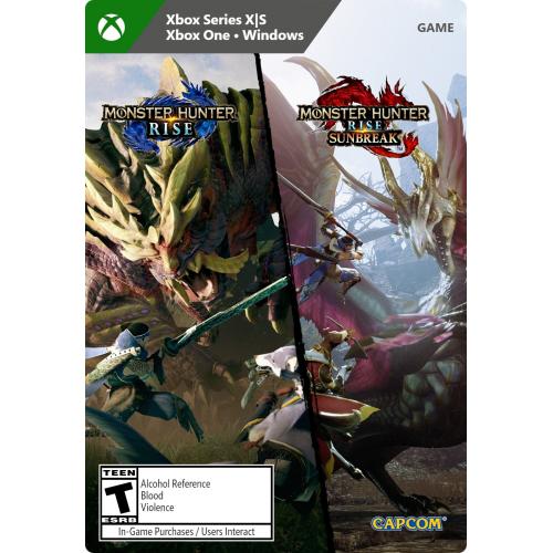 Monster Hunter Rise + Sunbreak (Digital Download) - For Xbox One, Xbox Series S, Xbox Series X, Windows - Rated T (Teen) - Action & Adventure