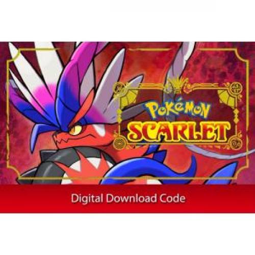 Pokemon Scarlet (Digital Download) - for Nintendo Switch - Rated E (For Everyone) - Adventure & Role Playing Game - Single Player Supported