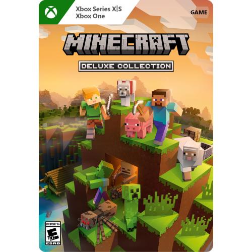Minecraft Deluxe Collection (Digital Download) - For Xbox One, Xbox Series S, Xbox Series X - Rated E (For Everyone) - Action & Adventure - Comes with Bonus in-game items