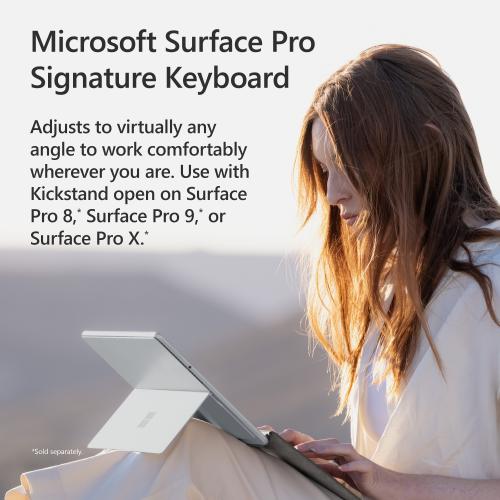 Microsoft Surface Pro Signature Keyboard Forest + Microsoft Surface Arc Touch Mouse Poppy Red   Wireless   Bluetooth Connectivity   Ultra Slim & Lightweight   Innovative Full Scroll Plane 