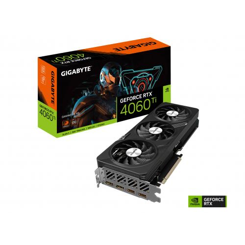 Gigabyte GeForce RTX 4060 Ti GAMING OC 8G Graphics Card - NVIDIA Ada Lovelace Architecture & DLSS 3 - 4th Generation Tensor Cores - 3rd Generation RT Cores - 8GB 128-bit GDDR6 - 3 x WINDFORCE Fans