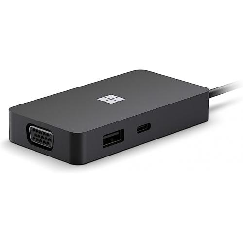 Microsoft Surface USB-C Travel Hub for Business - USB Type C Connector - 1 x USB-A Port & 1 x USB-C Port - 1 x HDMI & 1 x VGA - 1 x Network (RJ-45)