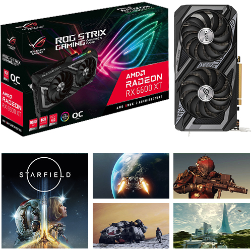 Asus ROG AMD Radeon RX 6600 XT Graphics Card / Starfield Standard