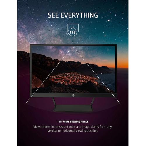 HP 22cwa 21.5" FHD IPS 7ms LED Backlit Monitor   1920 X 1080 FHD Display   In Plane Switching (IPS) Technology   250 Nits, Up To 16.7 Million Colors With The Use Of FRC Technology   7ms Response Time   1 X HDMI, 1 X VGA 