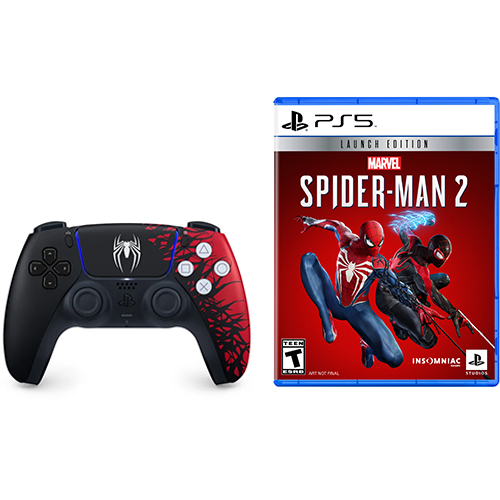 DualSense Wireless Controller Marvels Spider-Man 2 Limited Edition + Marvels Spider-Man 2 Launch Edition