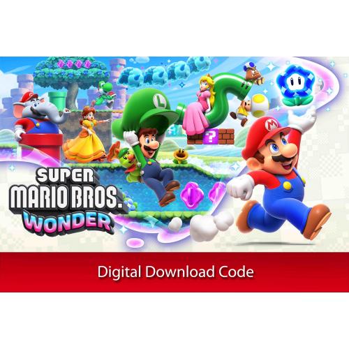 Super Mario Bros. Wonder (Digital Download) - for Nintendo Switch - Rated E  (For Everyone) - Action & Platformer Game 